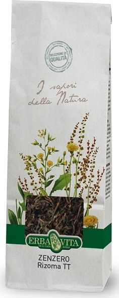 Erba Vita Zenzero Rizoma Sbiancato Taglio Tisana 100g