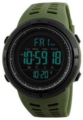 Modern Mode Marketplace Mens Military Sports LED Digital Watch With Luminous Display green