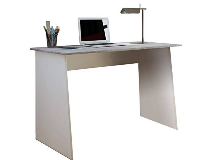 VCM Houten bureau Computerbureau Werkbureau Kantoortafel Masola Maxi Houten bureau Computerbureau Werkbureau Kantoortafel Masola Maxi Wit/betonlook