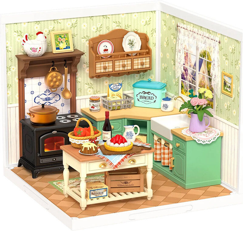 Miniature 3D DIY Farmhouse Kitchen - Rolife