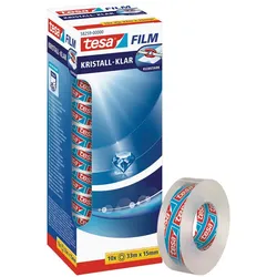 tesa KRISTALL-KLAR Klebefilm 15 mm  x 33 m transparent