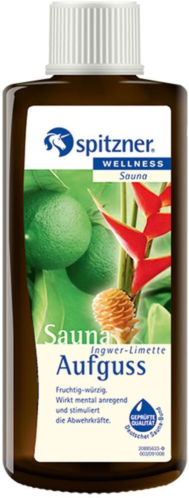 Spitzner Saunaaufguss Ingwer Limette Wellness 190 ml Konzentrat