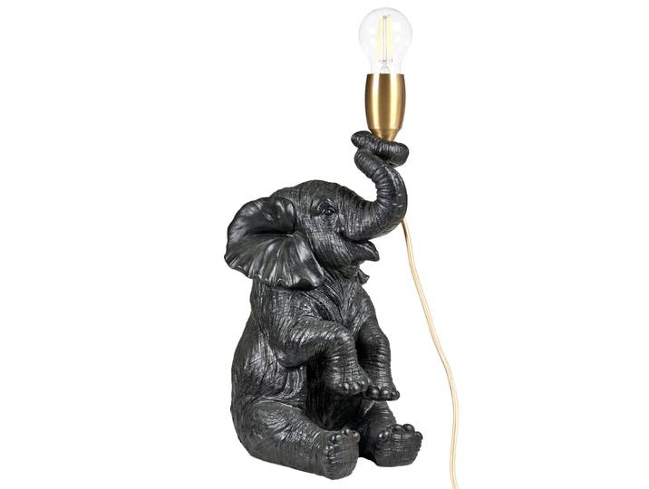Lampe à poser éléphant noir