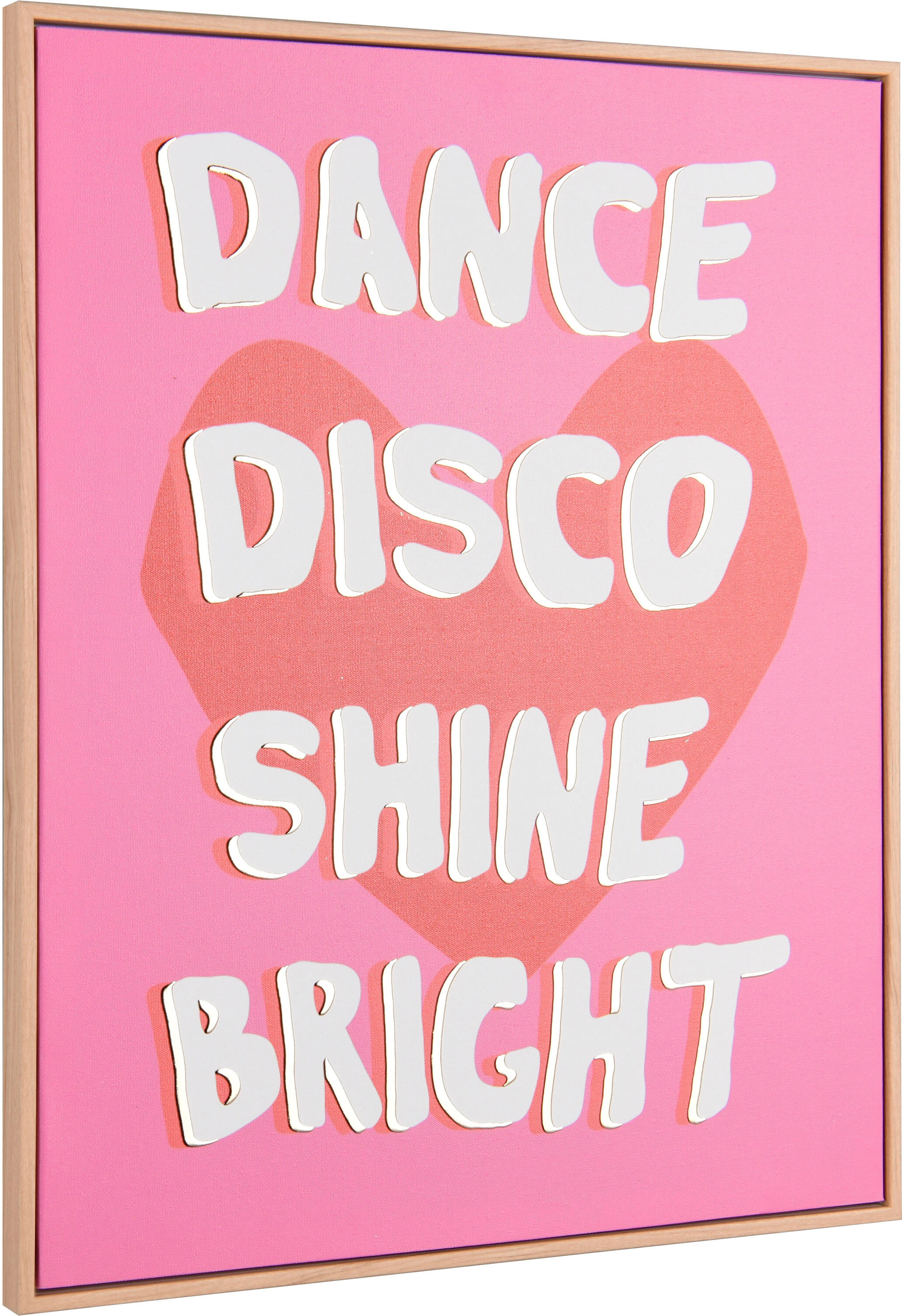Kunstdruck MIRRORS AND MORE "DANCE", pink (farbe bild(er): vielfarbig), B:40cm H:50cm, Kunststoff, Bilder, Kunstdruck, Kunstwerk mit positivem Spruch farbe bild(er): vielfarbig B/H/T: 40cm x 50cm, 1 Stk.