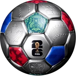 3D-Silbermünze zur Fußball-Weltmeisterschaft 2026