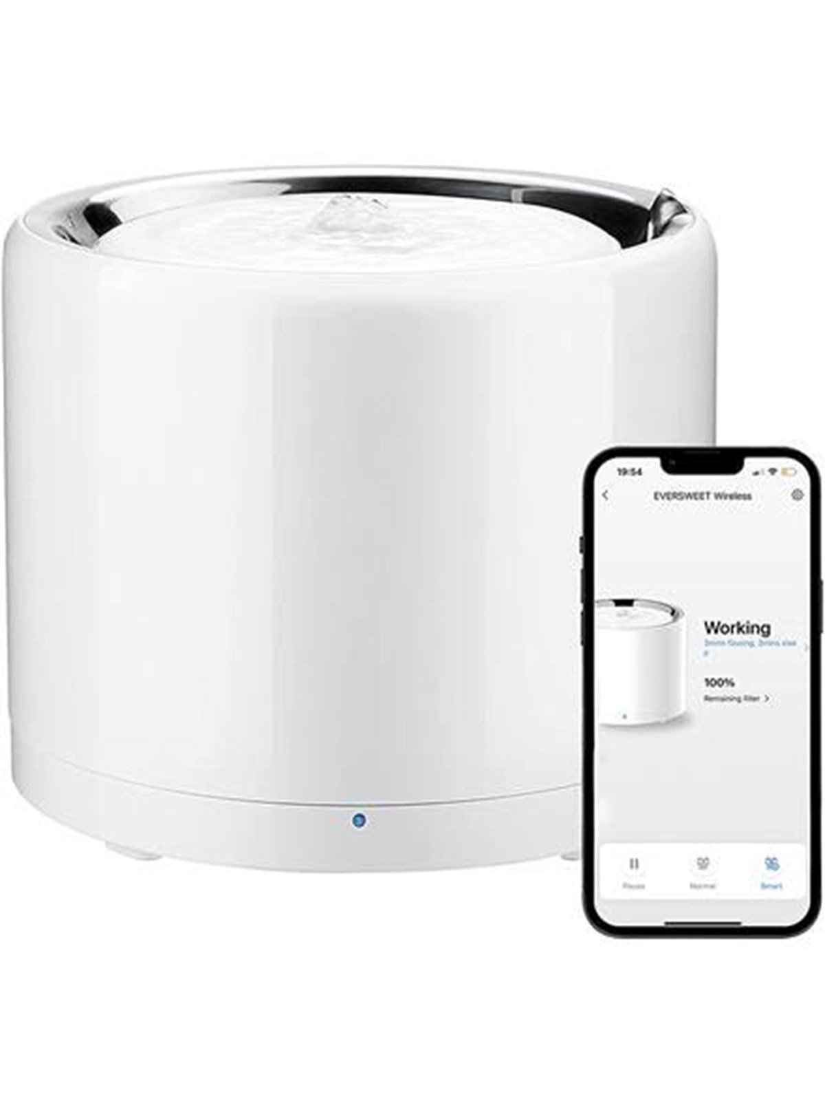 Petkit Smart Pet Trinkbrunnen | Eversweet 3 Pro | Kapazität 1.8 L | Weiß