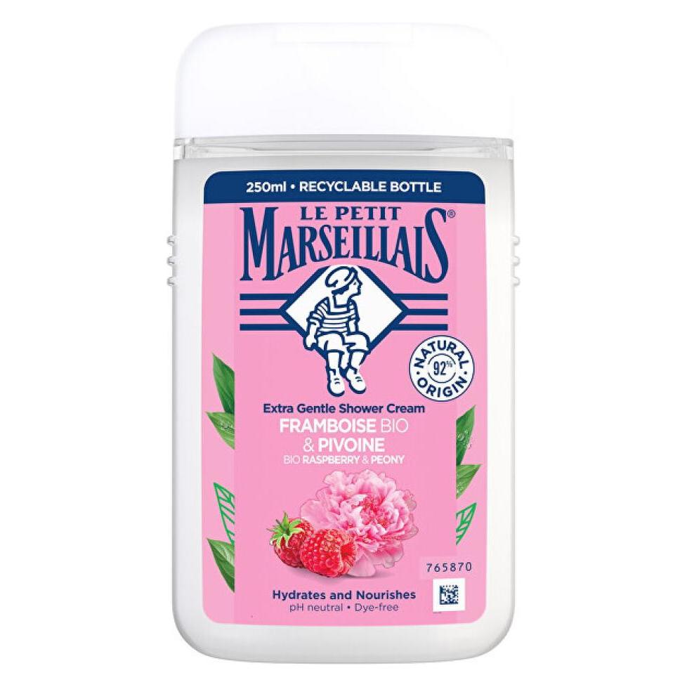Le Petit Marseillais Extra Gentle Shower Cream Organic Raspberry & Peony - Moisturizing and (250 ml) (145100)