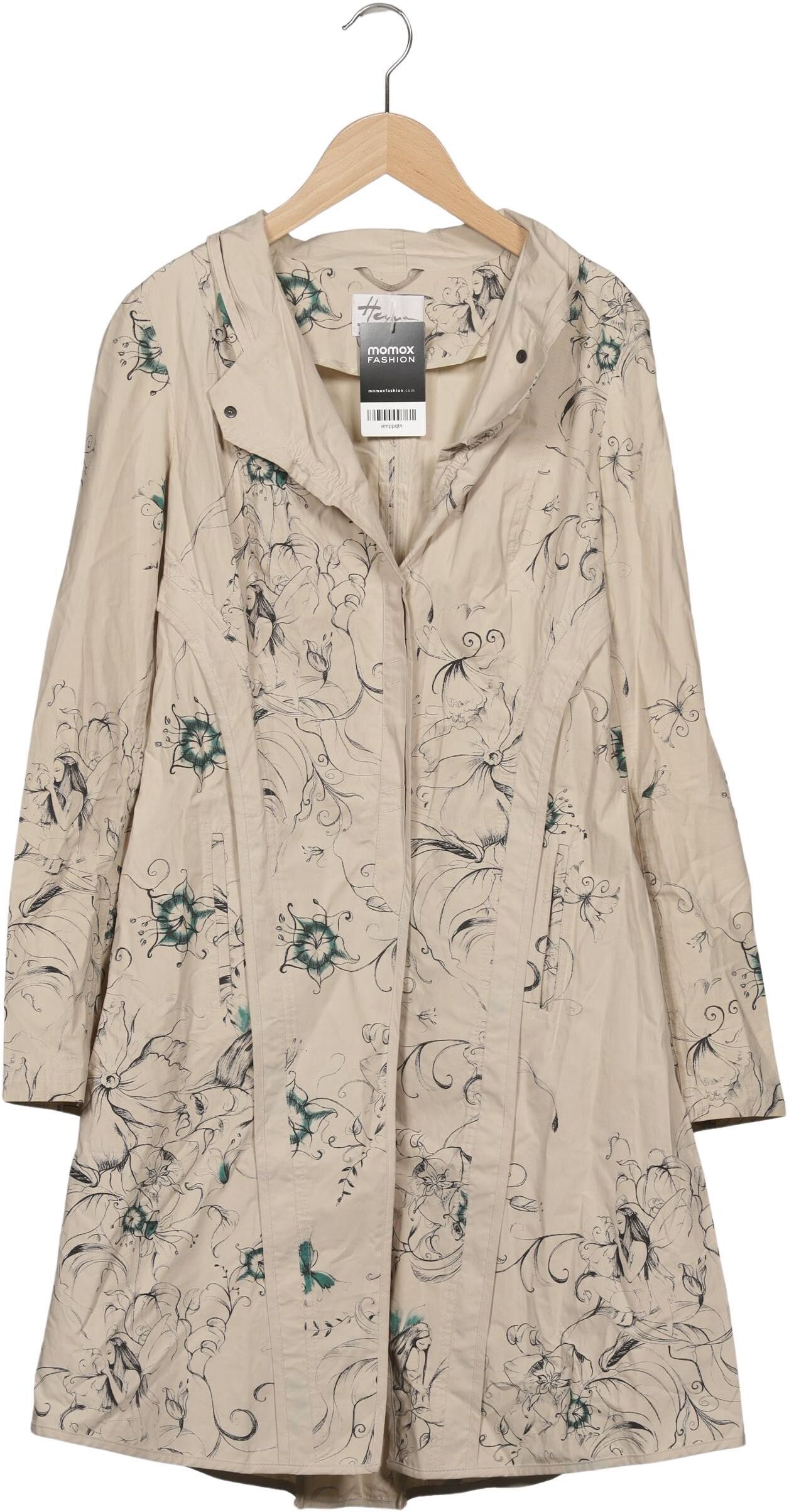 Beate Heymann Damen Mantel, Beige, Gr. S, kein / Etikett - Second Hand