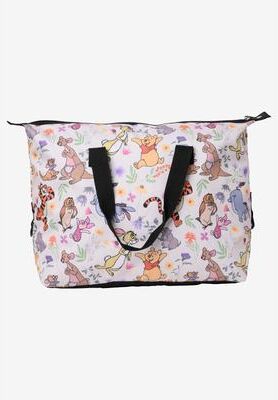 Women's Winnie The Pooh & Friends Weekender Duffel Travel Bag Disney by Disney in White