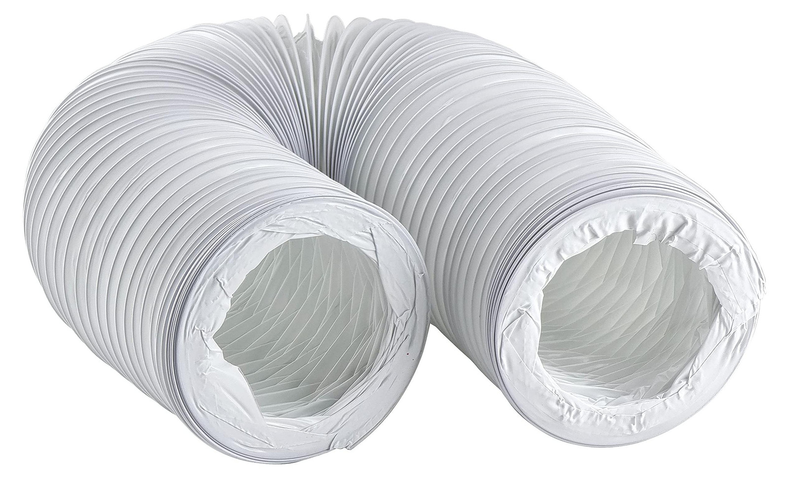 Dripio Flexibele PVC-afvoerslang, Wit, 125 mm, 6 meter