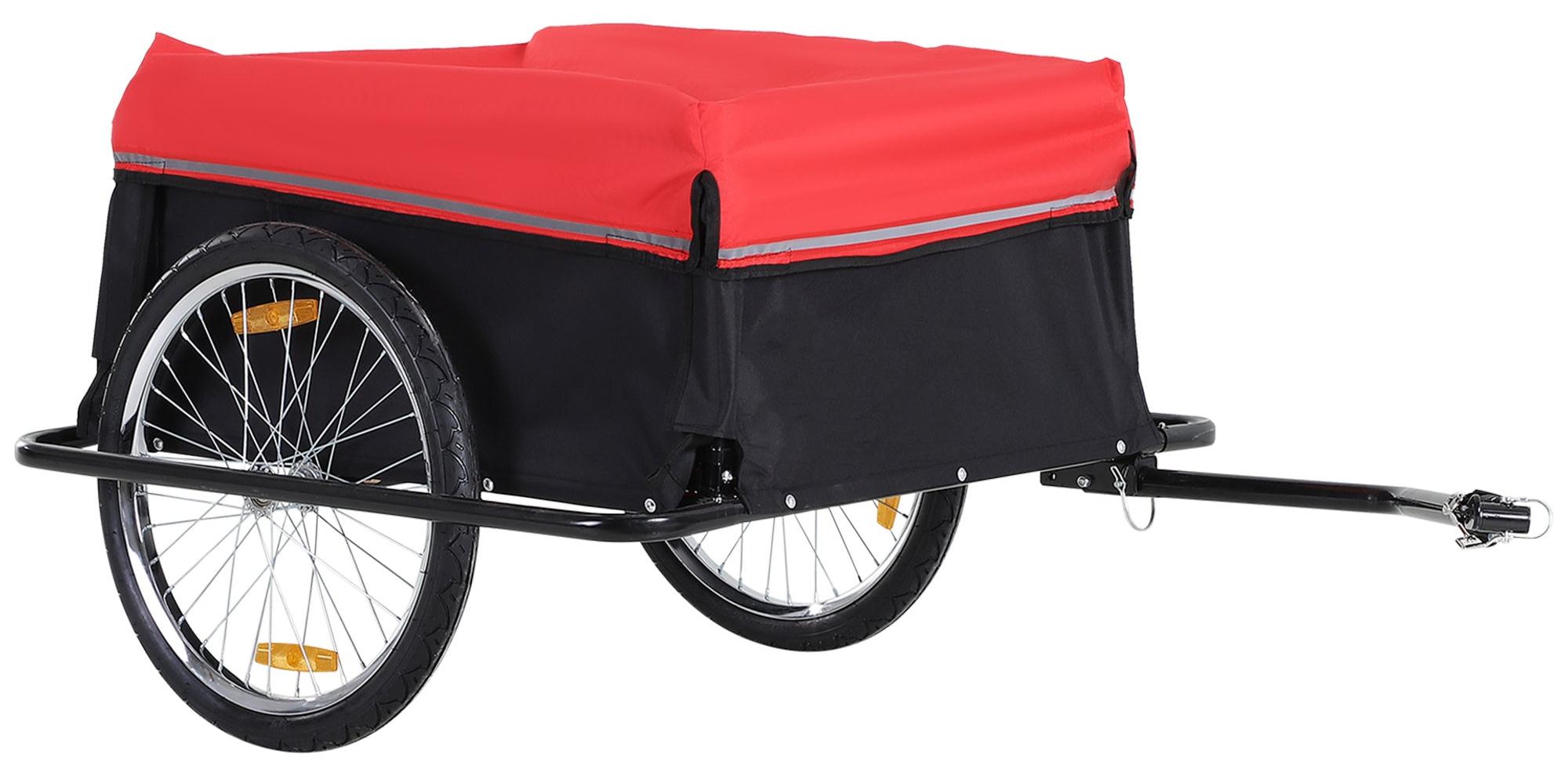 Fahrradanhänger - Transportanhänger - Gepäckanhänger - Klappbarer Anhänger - Eisenrahmen - 140x88x60 cm - Max. 40 kg