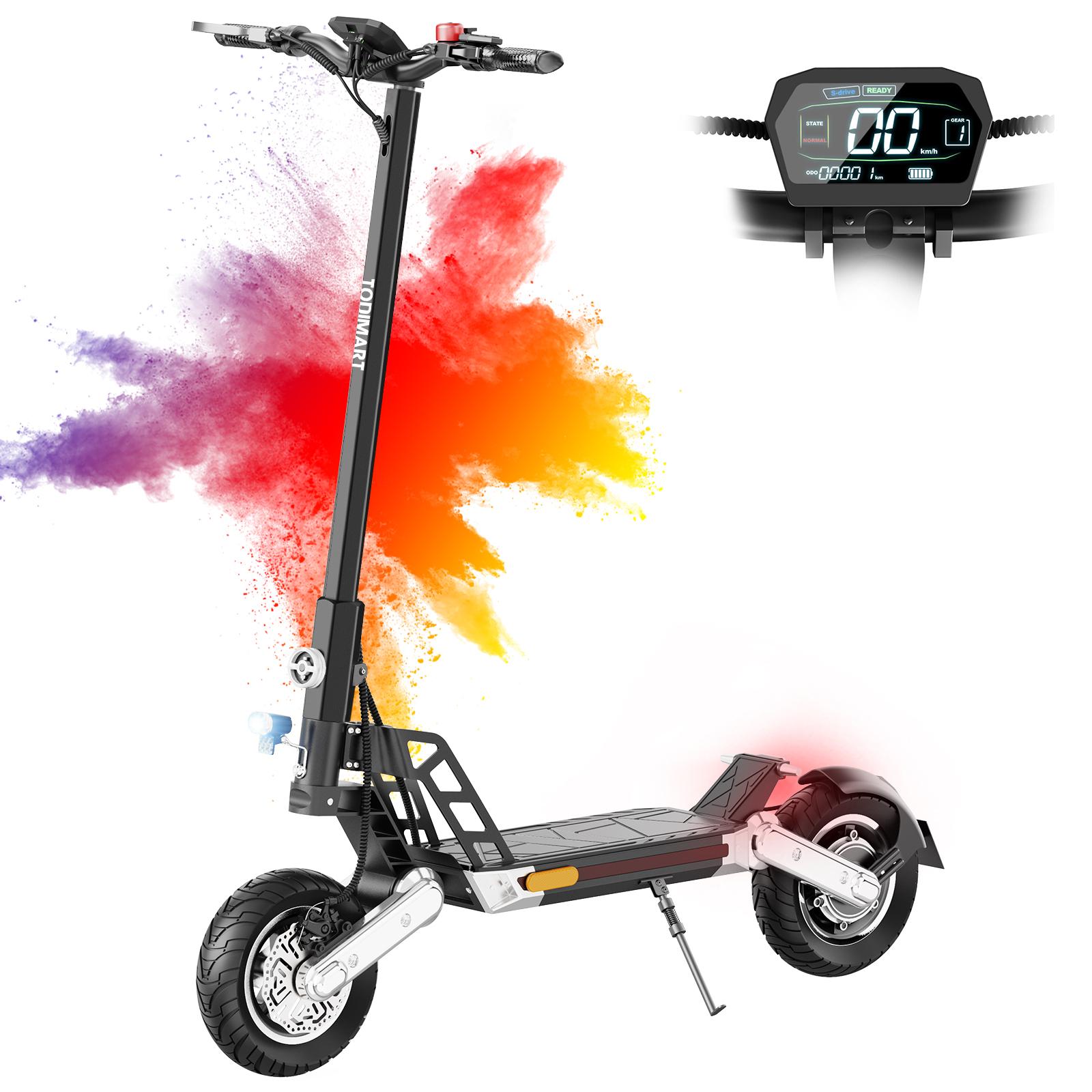 G2 E-Scooter mit ABE, 500 W, 48 V 13 Ah, 20 km/h, 10-Zoll-Geländereifen, 120 kg Traglast