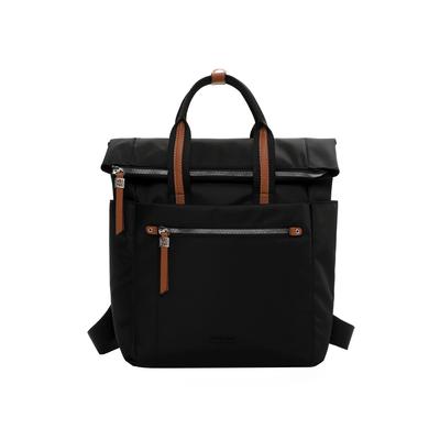 Rucksack EMILY & NOAH "Rucksack E&N Esther", Damen, Gr. B/H/T: 25cm x 34cm x 13cm, schwarz (schwarz 100), Polyester, Rucksäcke Rucksack
