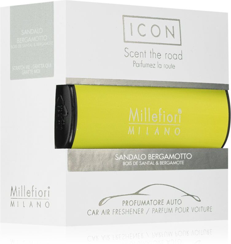 Millefiori Icon Sandalo Bergamotto désodorisant voiture 1 pcs