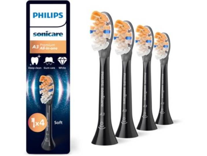 Philips - Brossette Dentaire Sonicare Lot De 4 - Hx9092/88 Black All In One A3