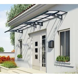 Palram - Canopia Herald 4460 | Vordach | Anthrazit | 139x447x33 cm - Anthrazit