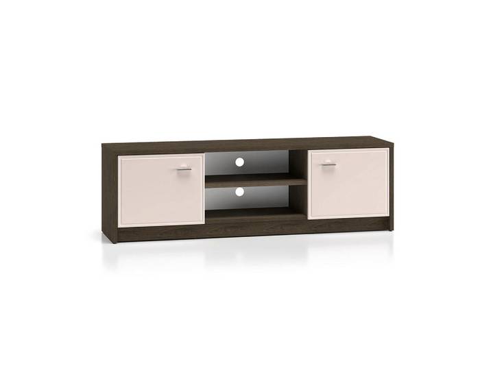 Petits-meubles Tv-Möbel Kaius Kaschmir und Dunkles Holz, Holzwerkstoff, 160x49.9x40 cm, Wohnzimmer, TV Möbel, TV-Zubehör