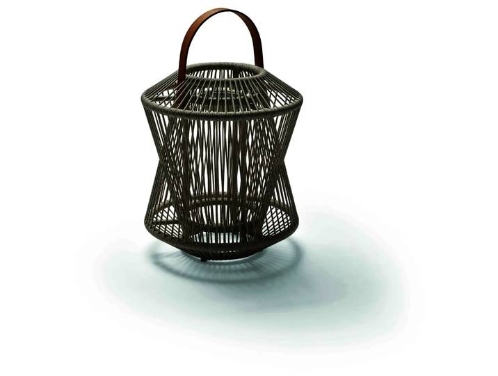 Laterne Yolanda Stern / Farbe: Beige Grau