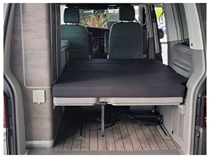 BREMER-SITZBEZÜGE Faltbare Matratze kompatibel mit VW T5 T6 California Mercedes Viano Marco Polo Klappmatratze Bett Schlafauflage Campingmatratze Wohnmobil Zubehör