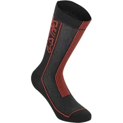 Alpinestars, Herren, Sportsocken, Summer Socks 22 (L), Rot, Schwarz
