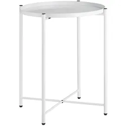 tectake Beistelltisch Chester 45,5x45,5x53cm  Weiß