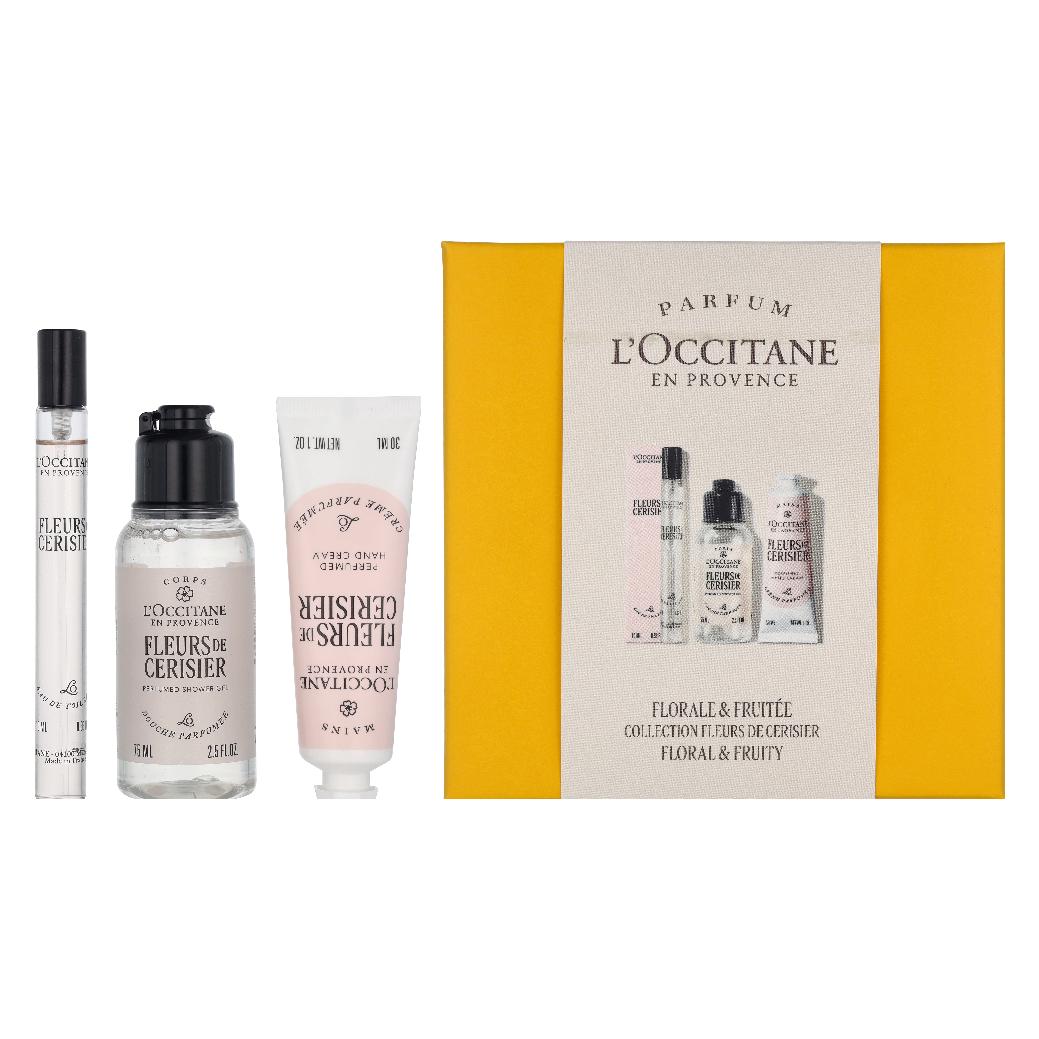 L'Occitane Geschenkset Fleur de Cerisier Routine (Körperpflegeset, Parfum Set) (CWOC000005323)