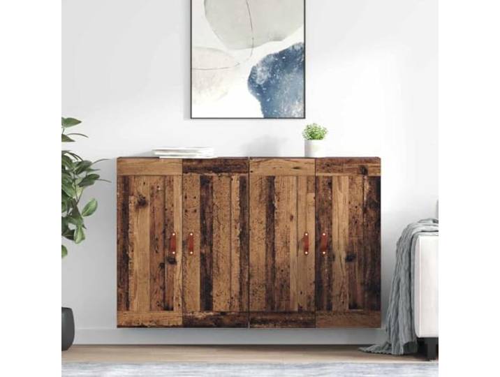 HEFZGDB Wandschrank als Sideboard-Aufsatz für Highboard, 2 praktische Wandschränke aus Holzwerkstoff mit glatter Oberfläche für zusätzlichen Stauraum, Moderne Hängeschränke zur