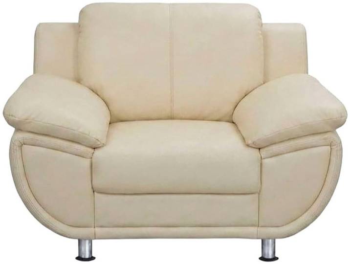 Sessel TRENDMANUFAKTUR Rondo 121 cm, Big-Sessel, komfortabel, Federkern optional, Chromfüsse , beige (creme), B:121cm H:85cm T:94cm, NaturLEDER (echtes Rindsleder);Microfaser PRIMABELLE (100% Polyester);Kunstleder SOFTLUX;Struktur ( 77% Polyester, 23% Polyacryl), Sessel, Sessel, Big-Sessel wahlweise mit Federkern, bequem