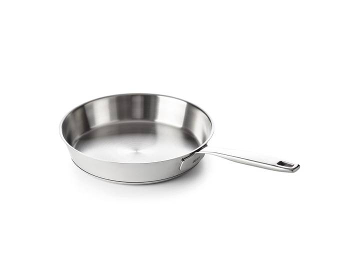 Poêle 24 cm en inox argent / métallique en acier inoxydable (inox)