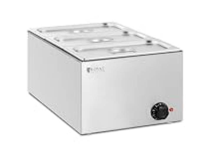 Bain-marie professionnel 640 watts 3 x GN 1/3 acier inoxydable argenté 14_0008302