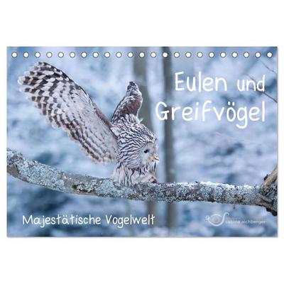 Eulen und Greifvögel - Majestätische Vogelwelt (Tischkalender 2027 DIN A5 quer), CALVENDO Monatskalender