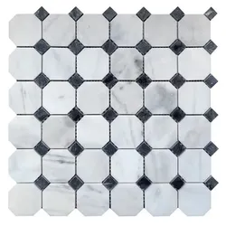 Premium Mosaik Stein calacatta 30x30 cm poliert STMOSOCTACA