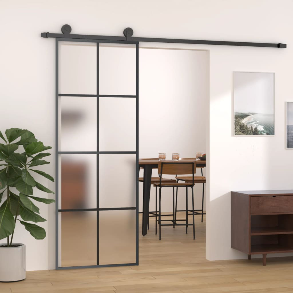 Borough Wharf Rayan Glass Sliding Door 205cm H x 76cm W