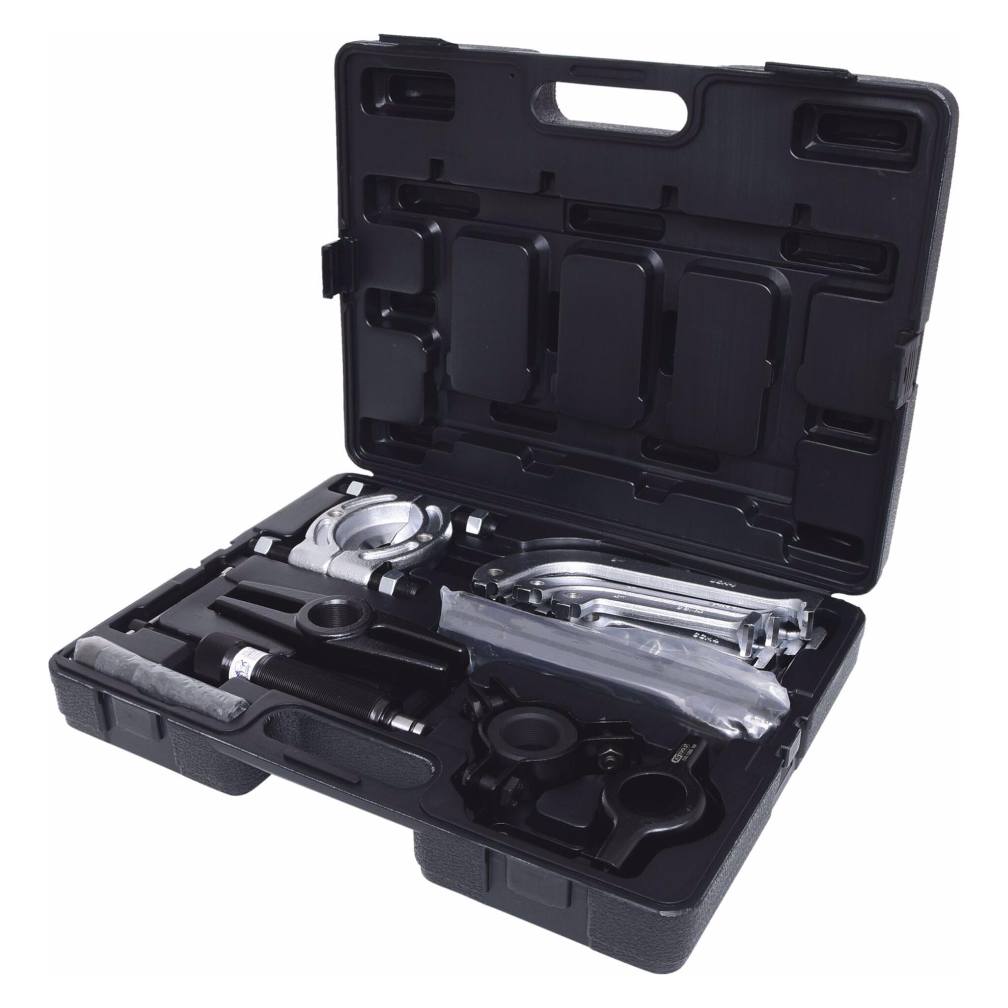KS Tools Hydraulischer Abziehersatz 2-armig und 3-armig, 22-tlg (700.1200)