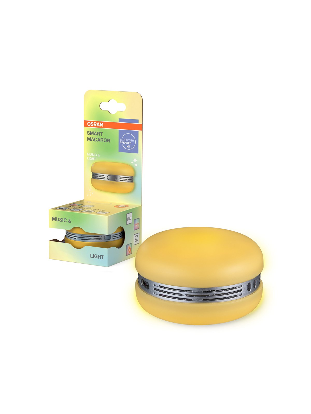 Osram SMART+ BT Speaker & Light Macaron RGB gul