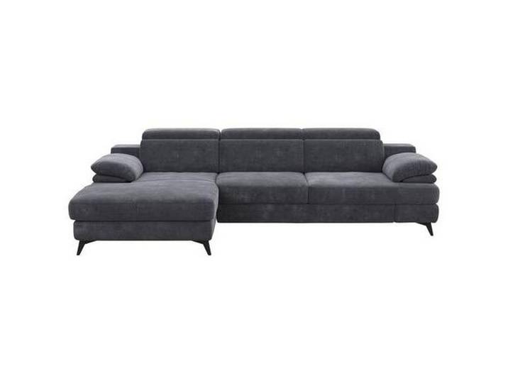 Ecksofa Titus Dunkelgrau Chenille