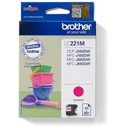 Brother LC221M Druckerpatrone 1 Stück(e) Original Magenta