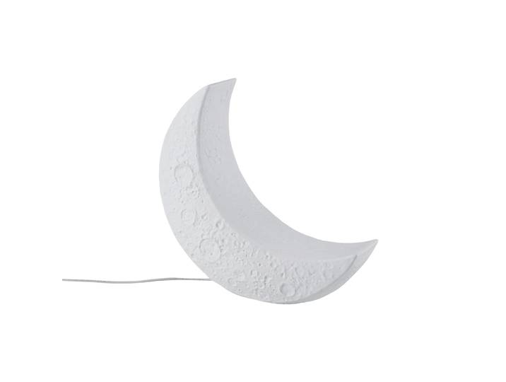 Seletti - Lampe de table My moon - Blanc - Porcelaine - Designer Marcantonio