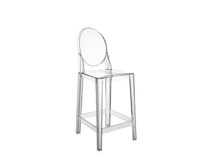 Kartell One More Hocker, Plastik, transparent, 50 x 100 x 37.5 cm