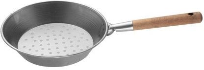 Padella castagne Lar 6826 manico legno Grigio ferro