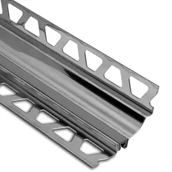 Schlüter Systems DILEX-HKS-E V4A Hohlkehlprofil Edelstahl V4A G - Grau Höhe: 10 mm Länge: 2,5 m