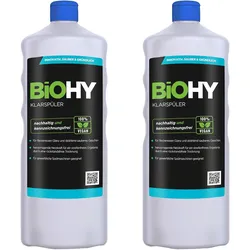 BiOHY Klarspüler (2x1l Flasche) |  Ökologisches Hochkonzentrat | Geeignet für alle Spülmaschinen, für unschlagbaren Glanz auf Gläsern & Geschirr