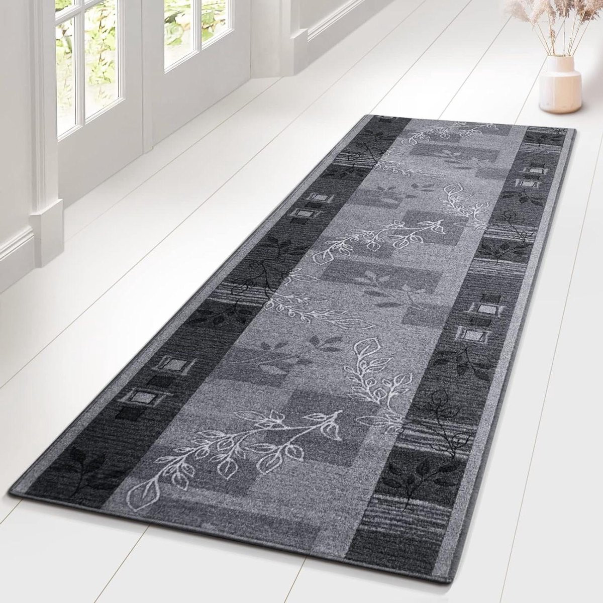 Karpet Runner Vloerkleed Accent Grijs 80 x 200 cm