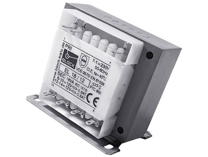 Block EL 7,5/12 controle-, disole- en veiligheidstransformator 1 stk(s)