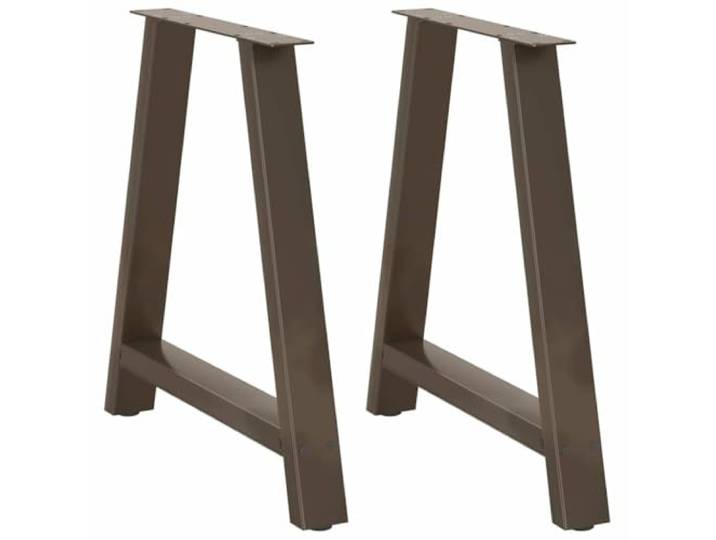 HGDFWRQW Tischgestell A-Form Esstischbeine 2er Set Stahl 80x73 cm Stabile A-Linie für Esszimmer und Arbeitszimmer, mit verstellbaren Bodenschonern für wackelfreien Stand.
