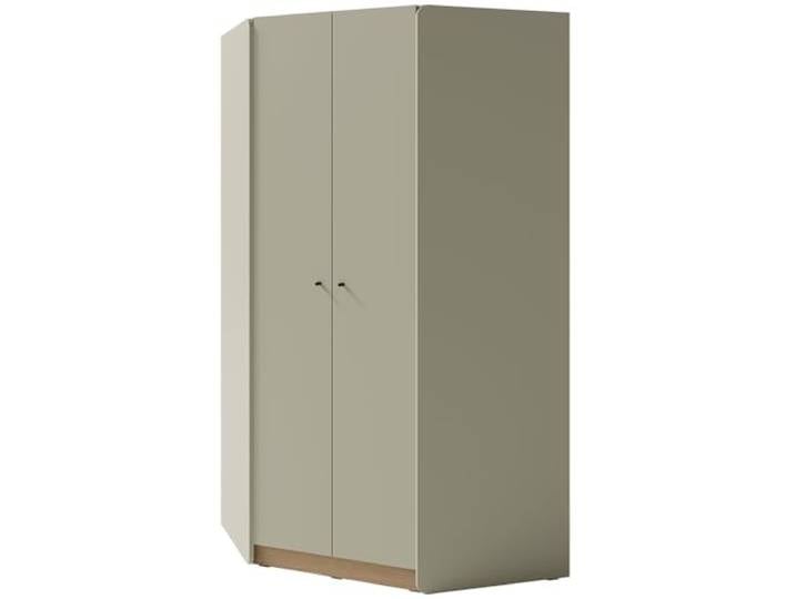Lomadox Jugendzimmer Kinderzimmer Schrank Kleiderschrank Eckkleiderschrank in grün mit Eiche, 2-türig