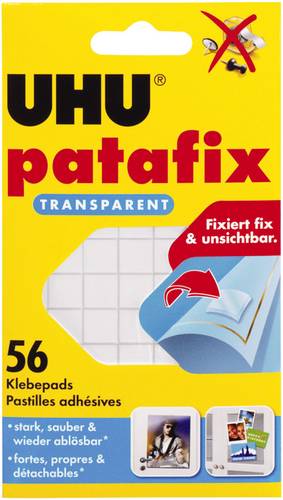 UHU patafix 48815 48815 Doppelseitige Klebepads UHU Patafix Transparent 56St.