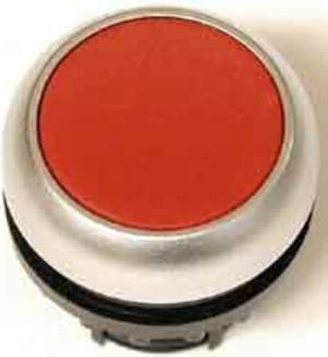 Eaton M22-D-R-X0 Platte drukknoop, rood, type 0 (indrukbaar)