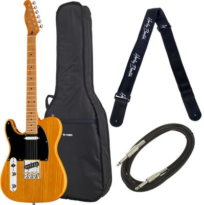 Harley Benton TE-52NA LH Vint. Series Bundle Natur Hochglanz