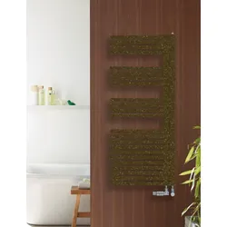 Zehnder Design-Heizkörper Forma Asym links, Bronze, 1441x60x596 mm, Wärmeleistung geprüft nach EN 442, CE-geprüft
